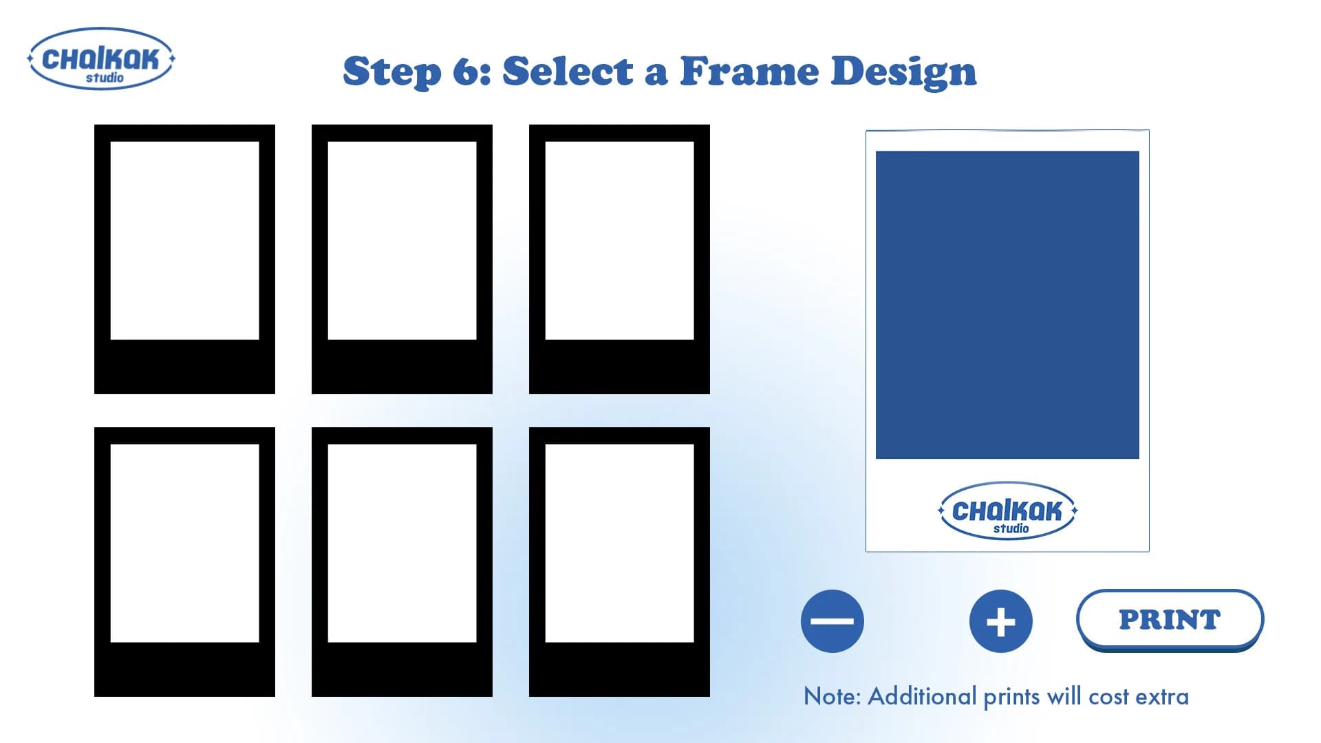 Choose design screen