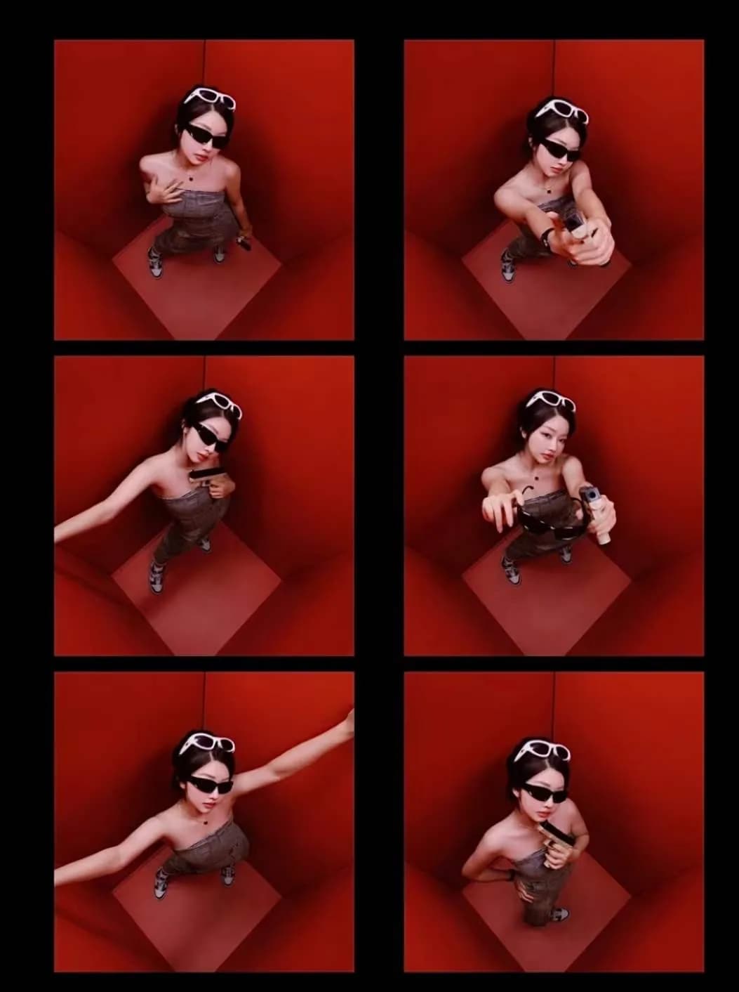High Angle photo booth photos