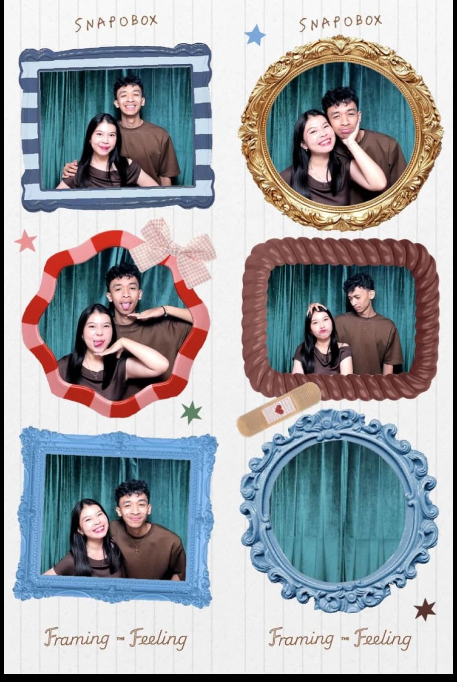 Korean style photo strip