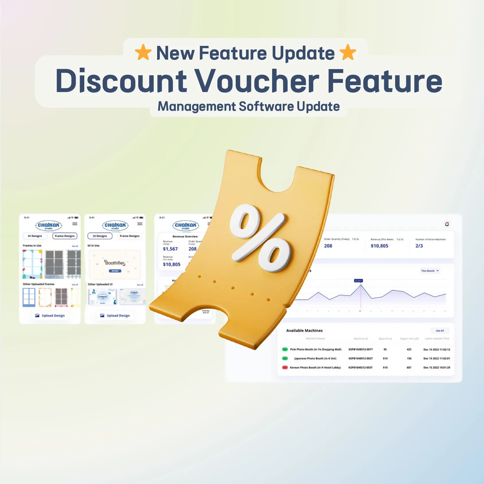 Photo booth discount voucher