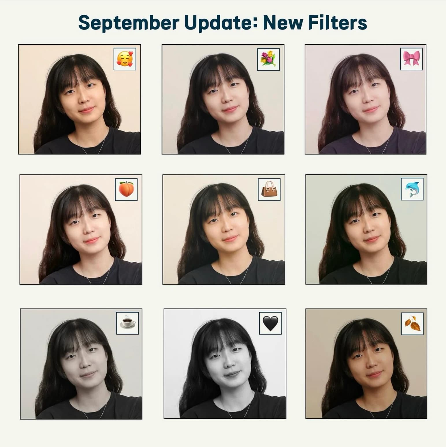 Photo booth new color filters