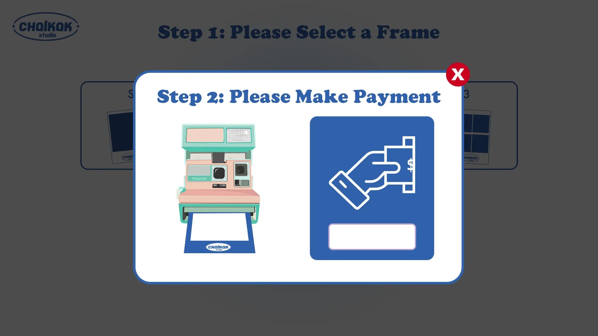 Payment screen